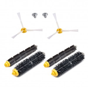 Roomba 600 and 700 Series Maintenance Set Plastic Main Brush Side Brush for iRobot Vacuum Cleaner Parts Replacement Usage